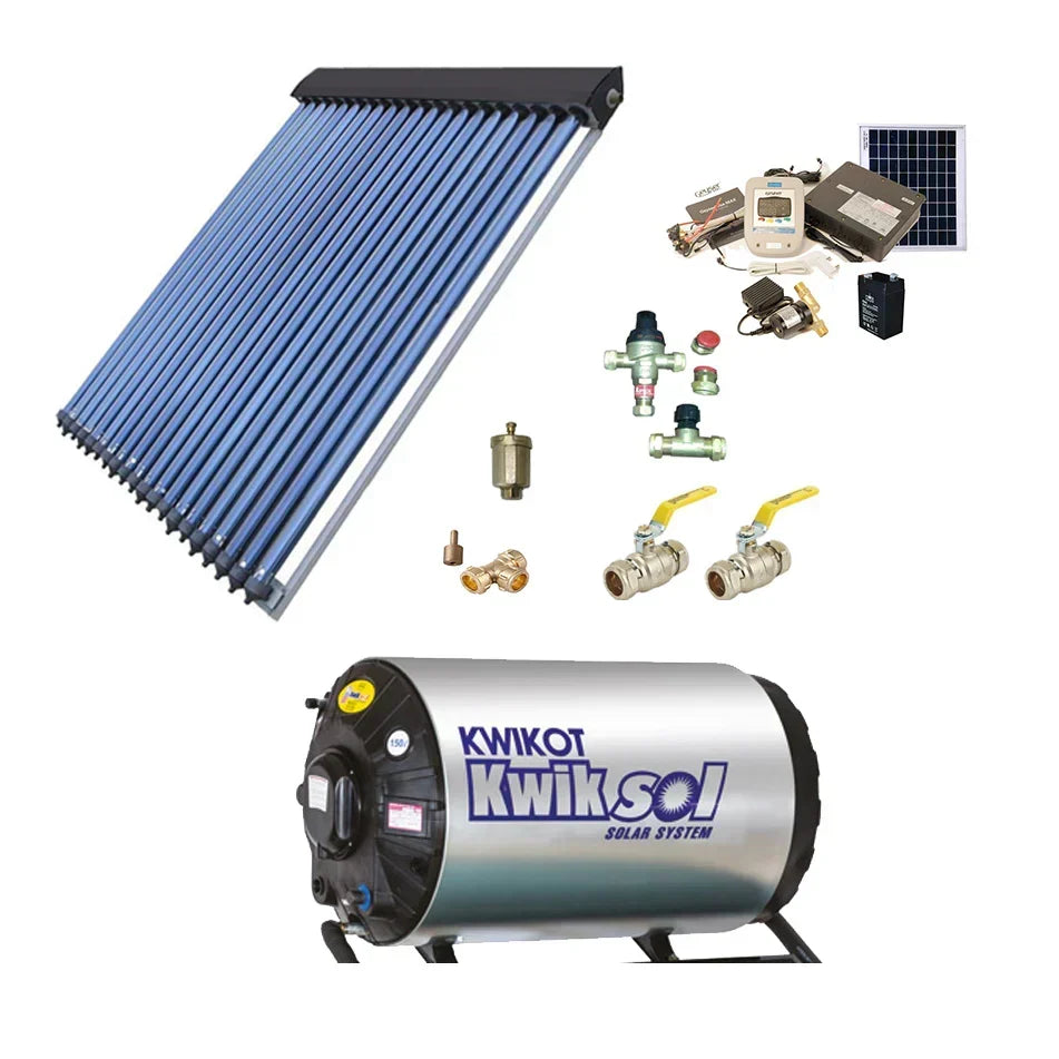 150L Complete Direct Pumped Vertical Flat Plate Solar Water Heating System