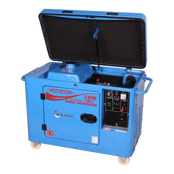 MAC AFRIC 6.5 kVA (5 KW) Standby Enclosed Type Diesel Generator - 230V Single Phase