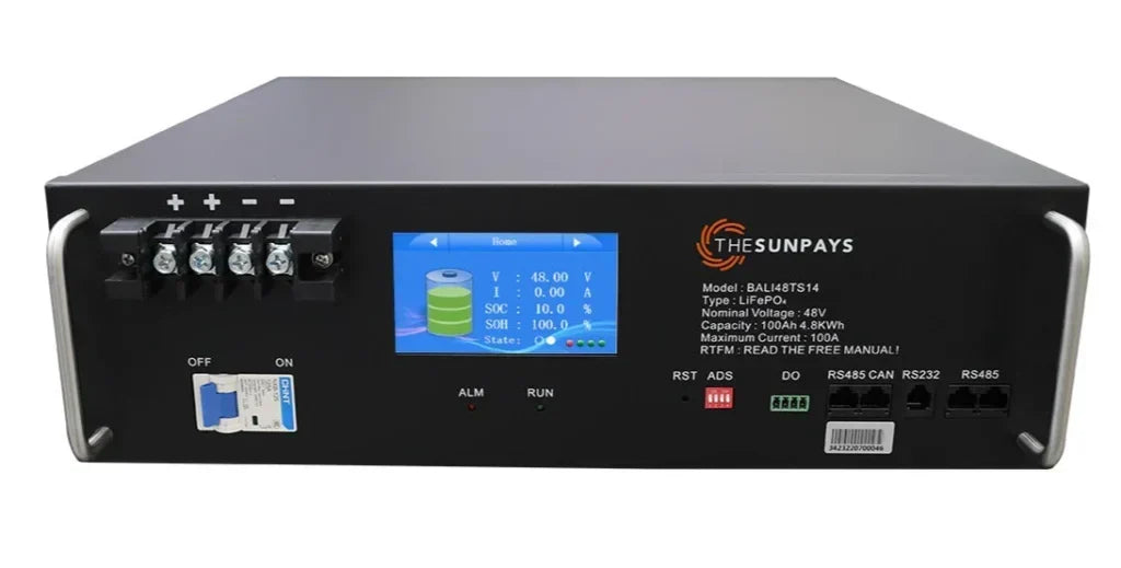 Solarix SunPays 48V 100Ah LiFePo4 Single Battery